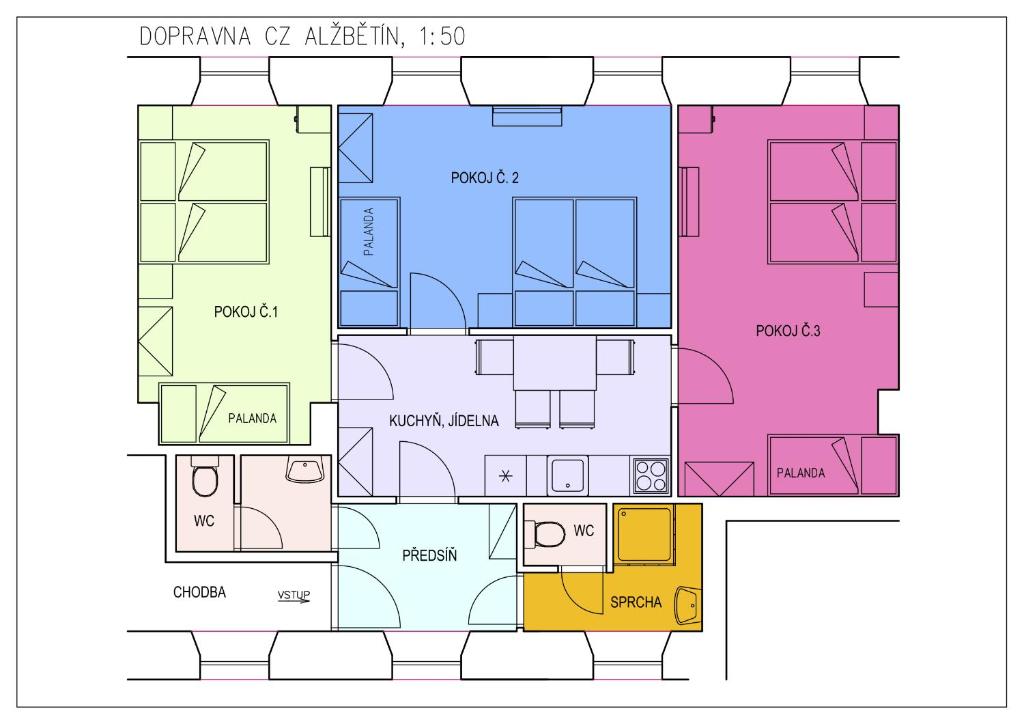 Dopravna Alžbětín room 1